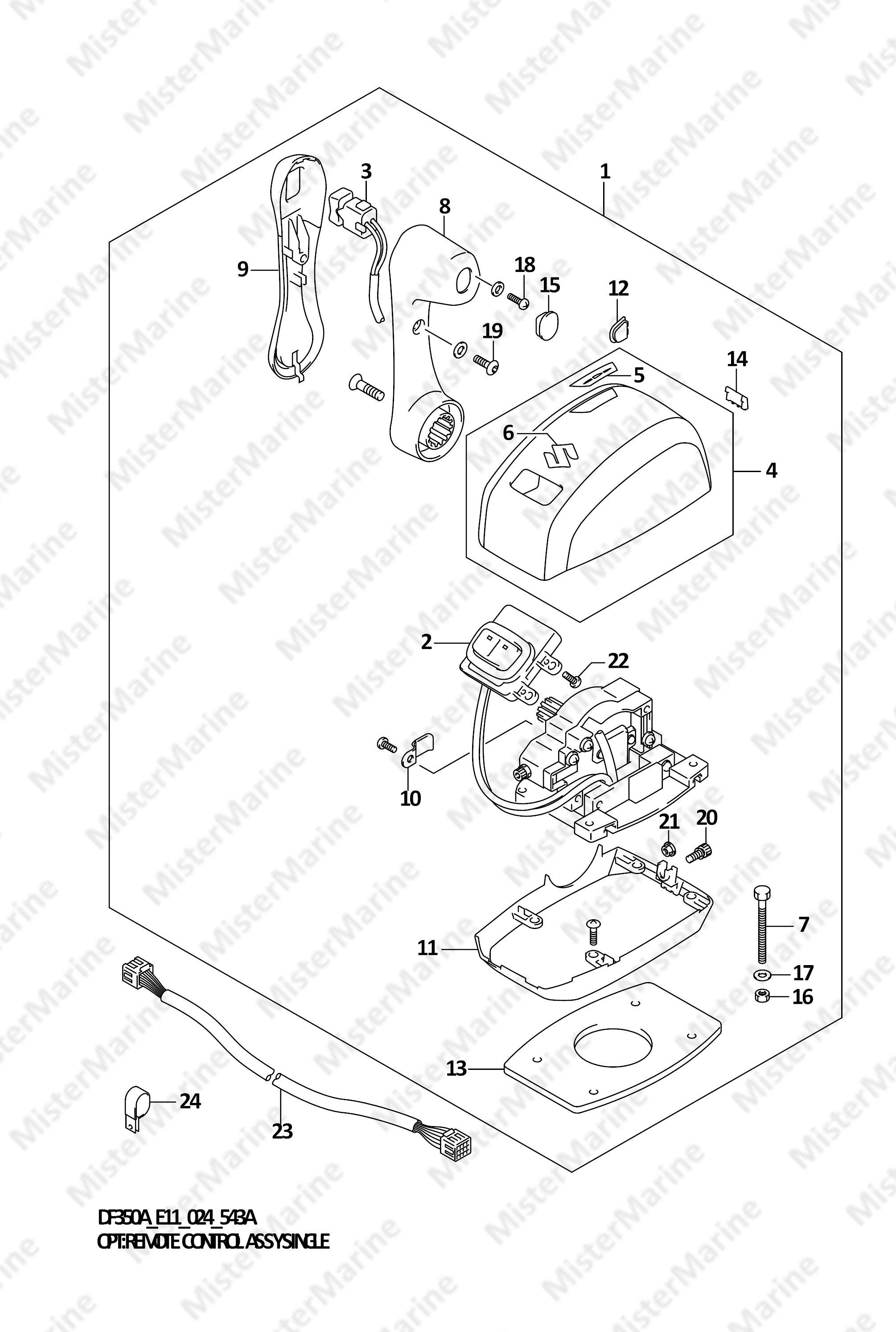 FIG.543A (1-H-4) OPT:REMOTE CONTROL ASSY SINGLE
