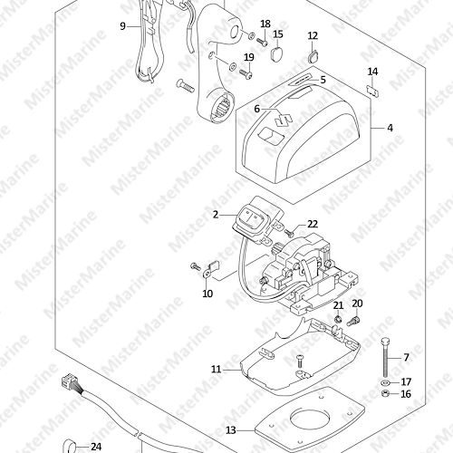 FIG.543A (1-H-4) OPT:REMOTE CONTROL ASSY SINGLE