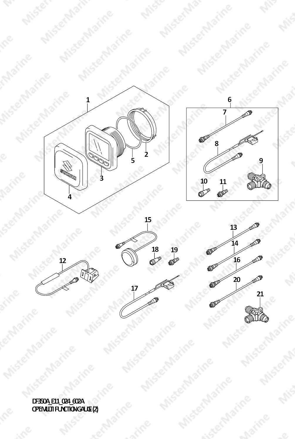 FIG.602A (1-H-9) OPT:MULTI FUNCTION GAUGE (2) (E11,E01)
