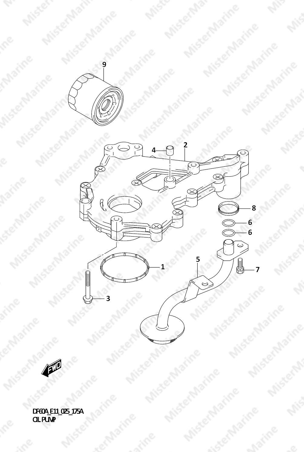 FIG.175A (1-C-12) OIL PUMP