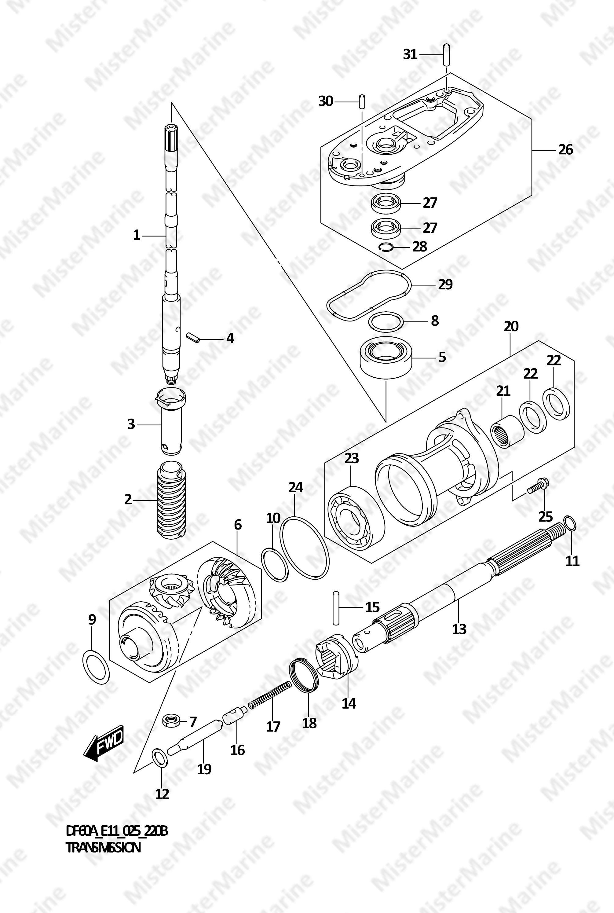 FIG.220B (1-D-9) TRANSMISSION