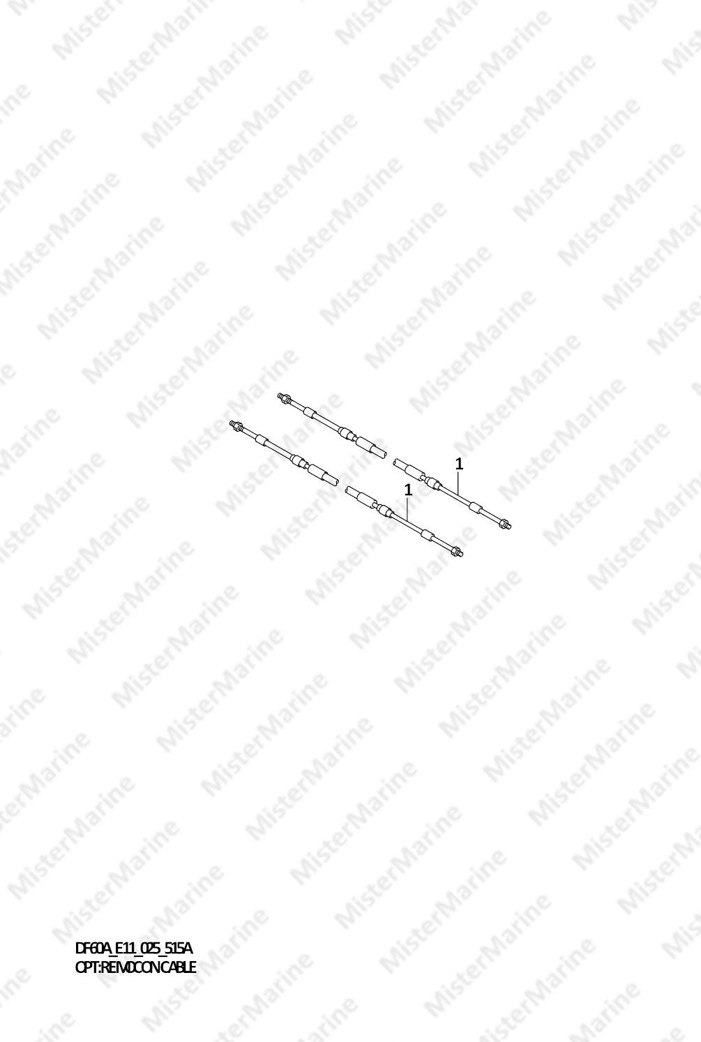 FIG.515A (1-L-11) OPT:REMOCON CABLE (SEE NOTE)