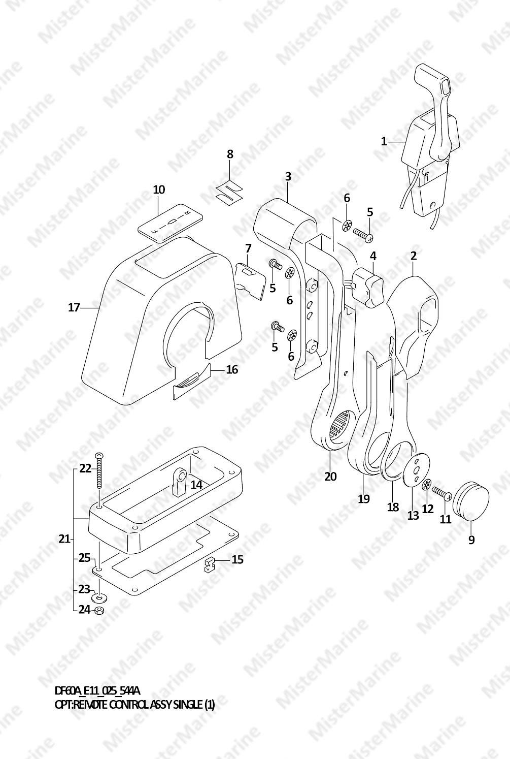 FIG.544A (2-B-12) OPT:REMOTE CONTROL ASSY SINGLE (1)