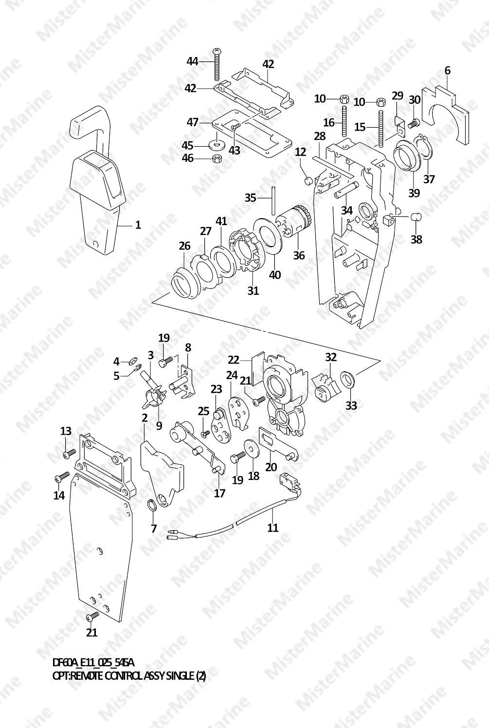 FIG.545A (2-B-13) OPT:REMOTE CONTROL ASSY SINGLE (2)
