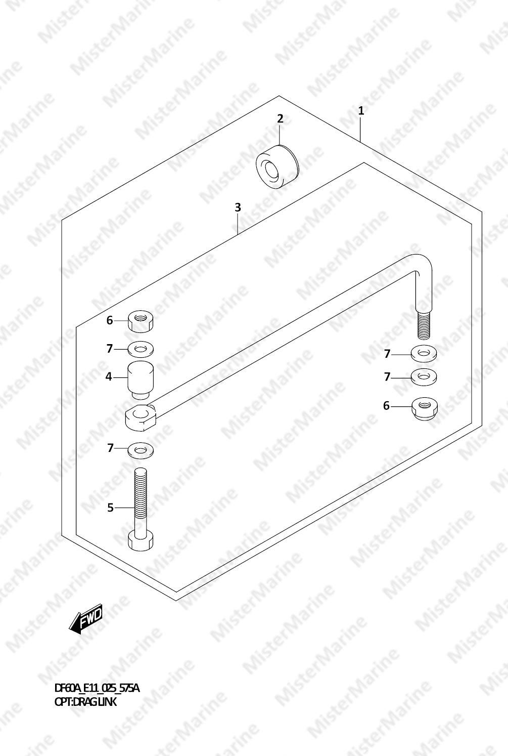 FIG.575A (2-C-8) OPT:DRAG LINK (SEE NOTE)