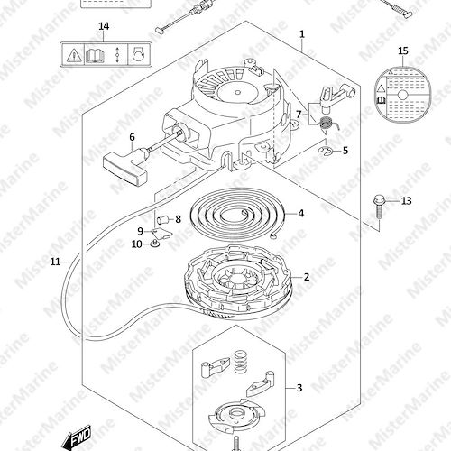 FIG.167A (1-B-12) RECOIL STARTER