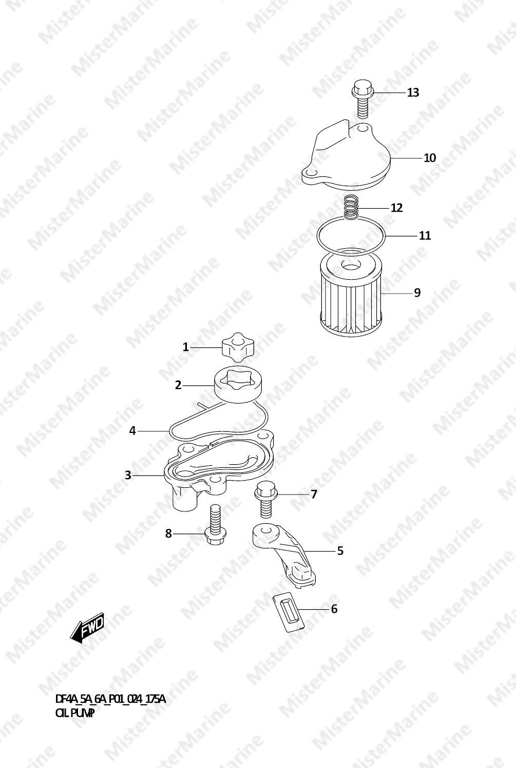 FIG.175A (1-B-13) OIL PUMP