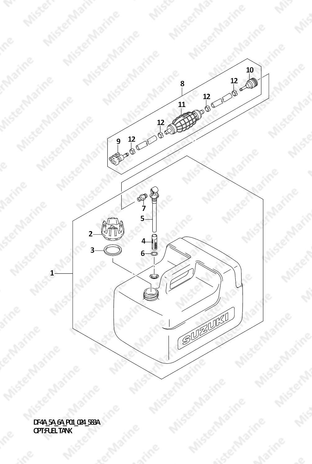 FIG.583A (1-D-9) OPT:FUEL TANK (DF5A,DF6A)