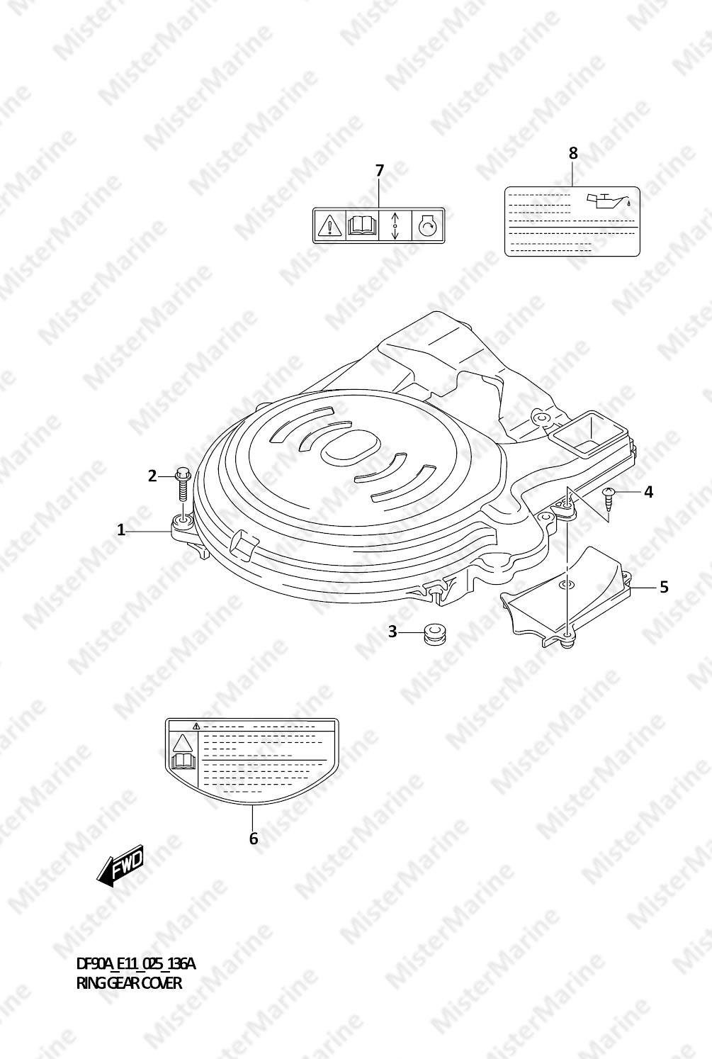 FIG.136A (1-B-14) RING GEAR COVER