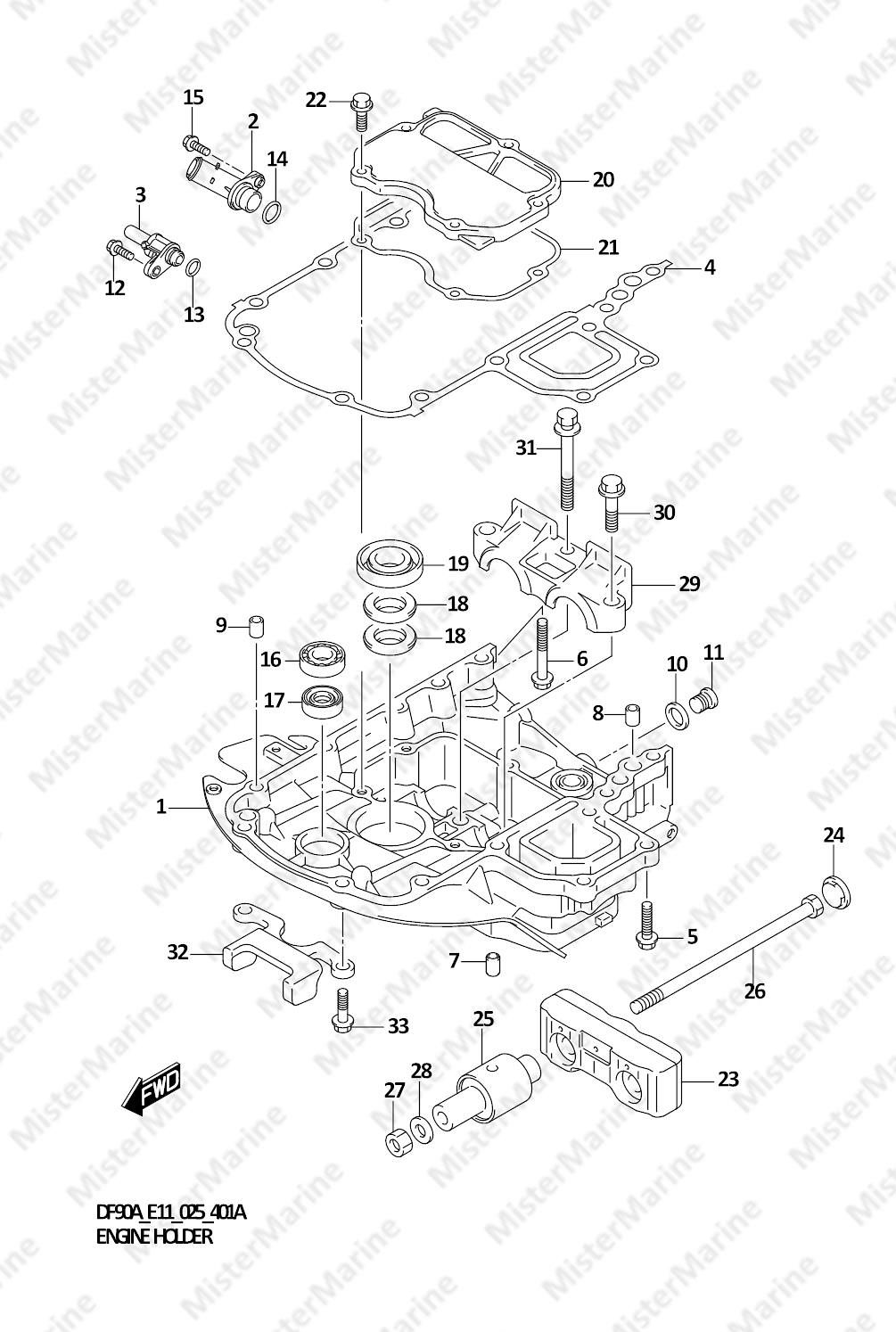 FIG.401A (1-G-3) ENGINE HOLDER