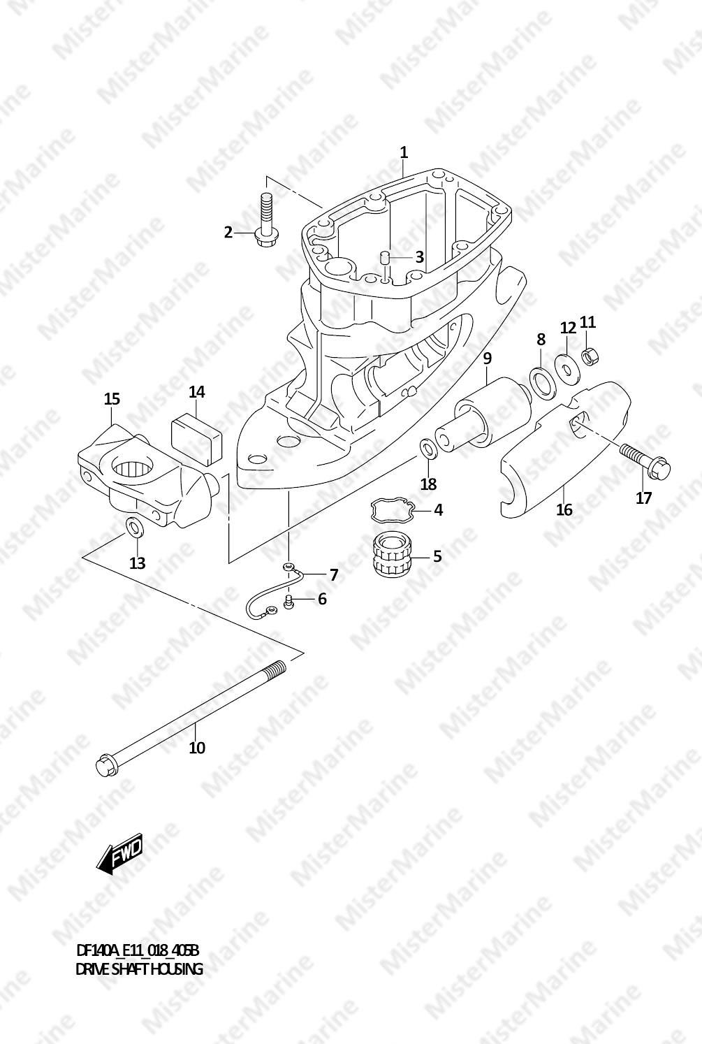 FIG.405B (1-G-13) DRIVE SHAFT HOUSING
