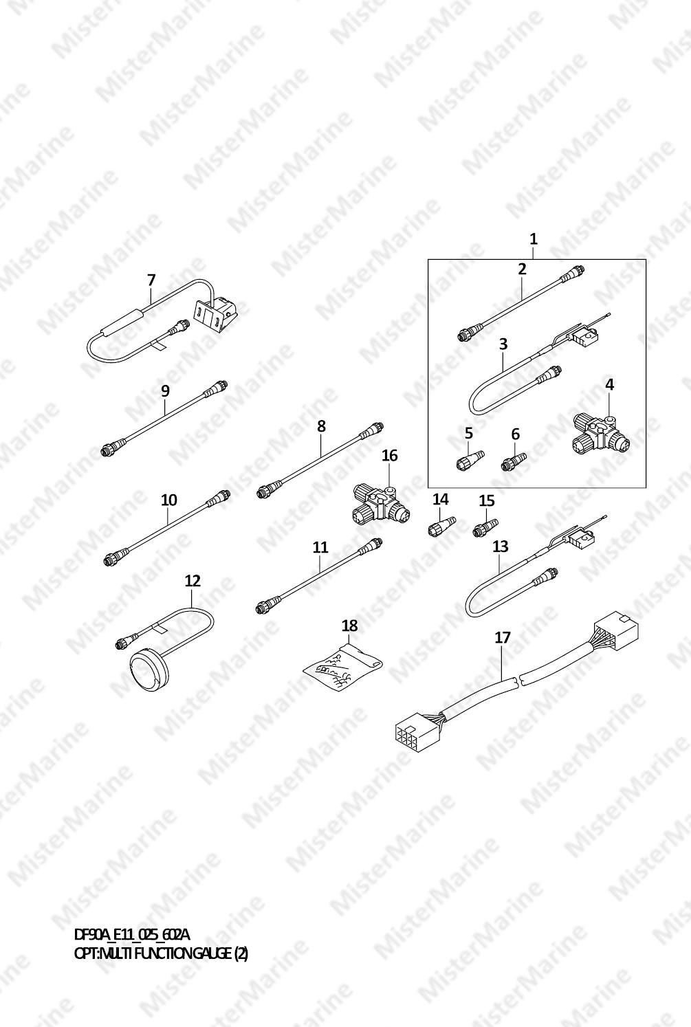 FIG.602A (1-L-5) OPT:MULTI FUNCTION GAUGE (2) (SEE NOTE)