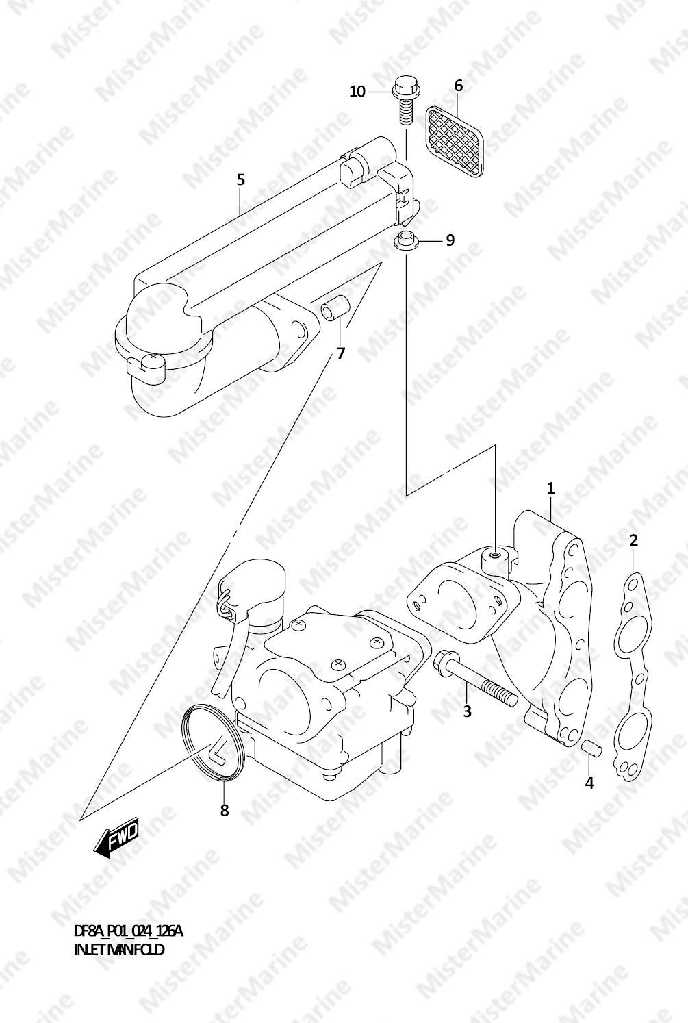 FIG.126A (1-B-9) INLET MANIFOLD