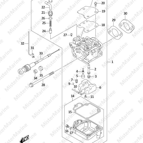 FIG.128A (1-B-11) CARBURETOR (DF8A)