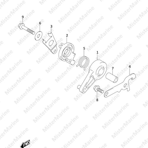 FIG.166B (1-C-6) THROTTLE CONTROL (DF8AR)