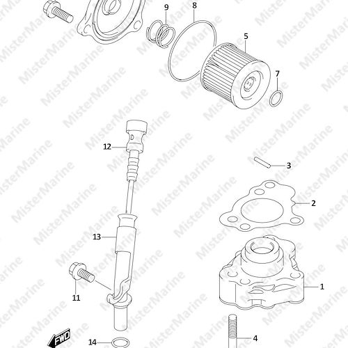 FIG.175A (1-C-8) OIL PUMP