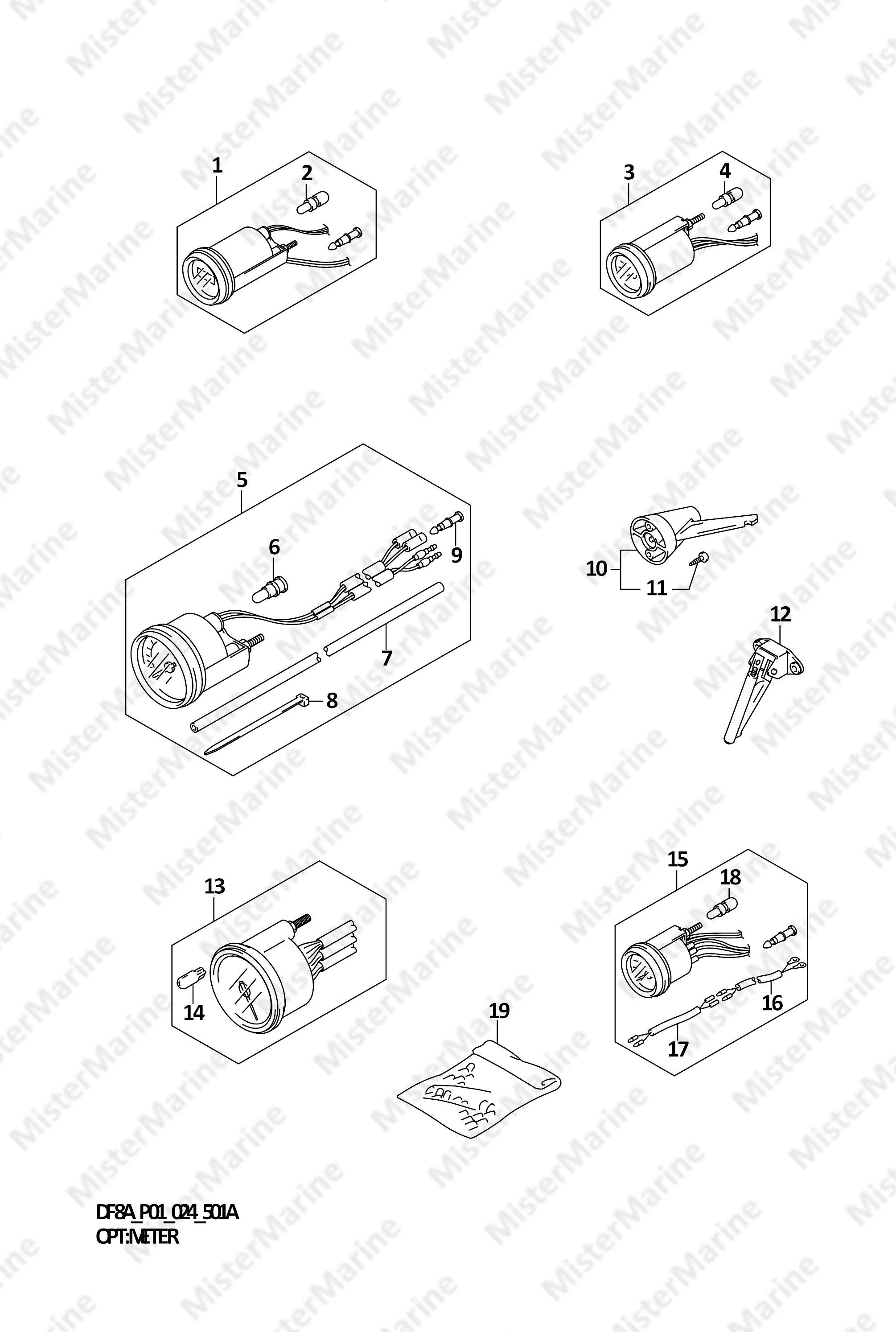 FIG.501A (1-F-2) OPT:METER (DF8AR)