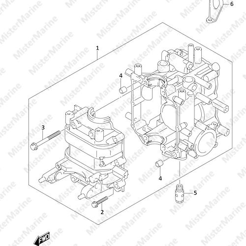 FIG.113A (1-B-3) CYLINDER BLOCK