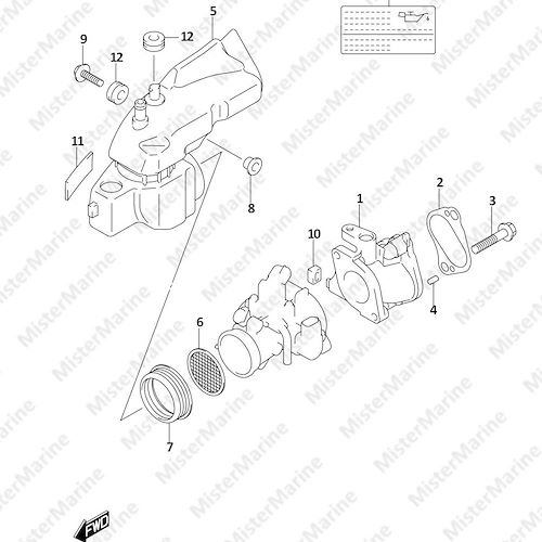 FIG.126C (1-B-10) INLET MANIFOLD (DF20A,DF20AR,DF20AT,DF20ATH)