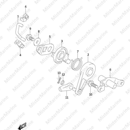 FIG.166A (1-C-7) THROTTLE CONTROL (SEE NOTE)