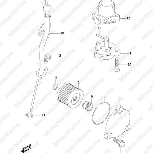 FIG.175A (1-C-10) OIL PUMP