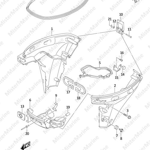 FIG.410E (1-G-12) SIDE COVER (DF20ATH)