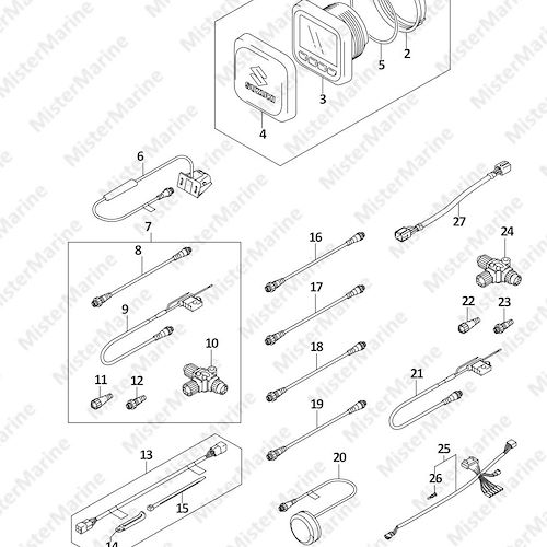 FIG.600A (1-J-13) OPT:MULTI FUNCTION GAUGE (SEE NOTE)