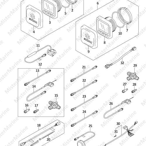 FIG.600B (1-J-14) OPT:MULTI FUNCTION GAUGE (DF20A:P40)