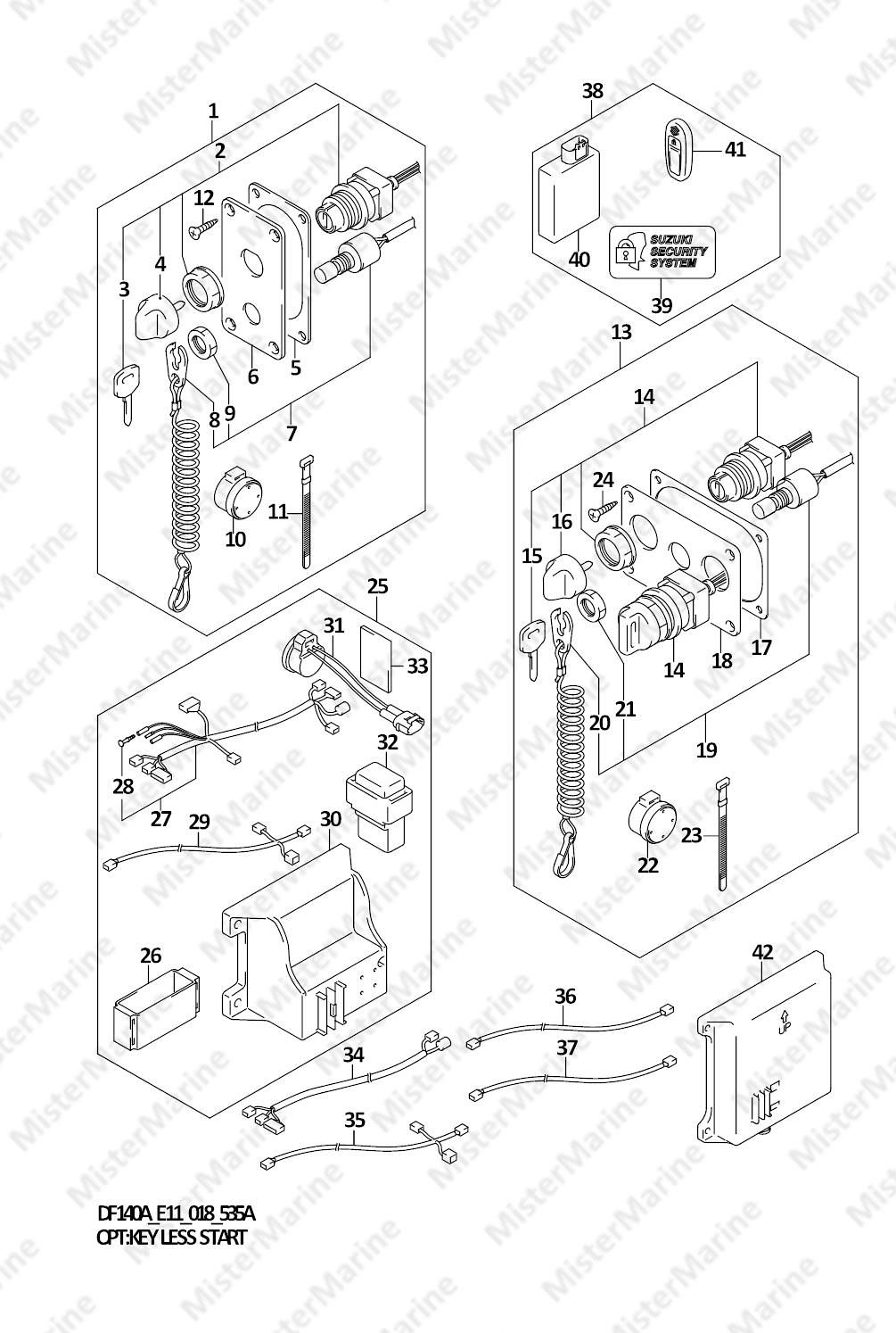 FIG.535A (1-L-4) OPT:KEY LESS START (E11)(E03)