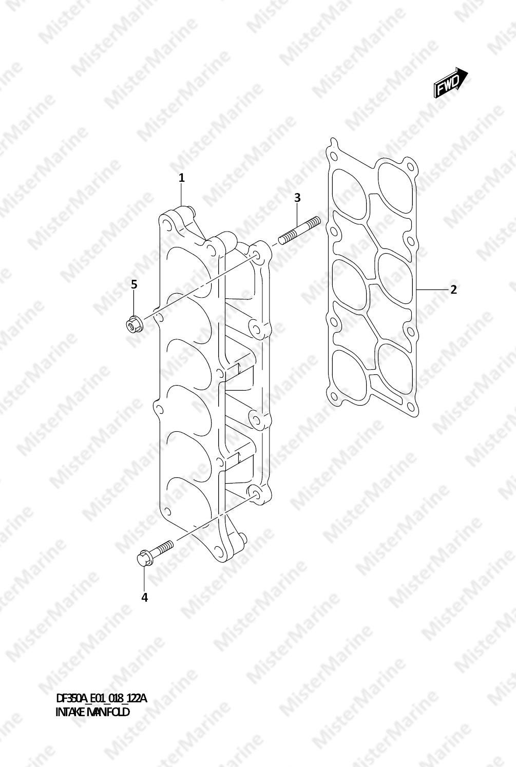 FIG.122A (1-B-11) INTAKE MANIFOLD