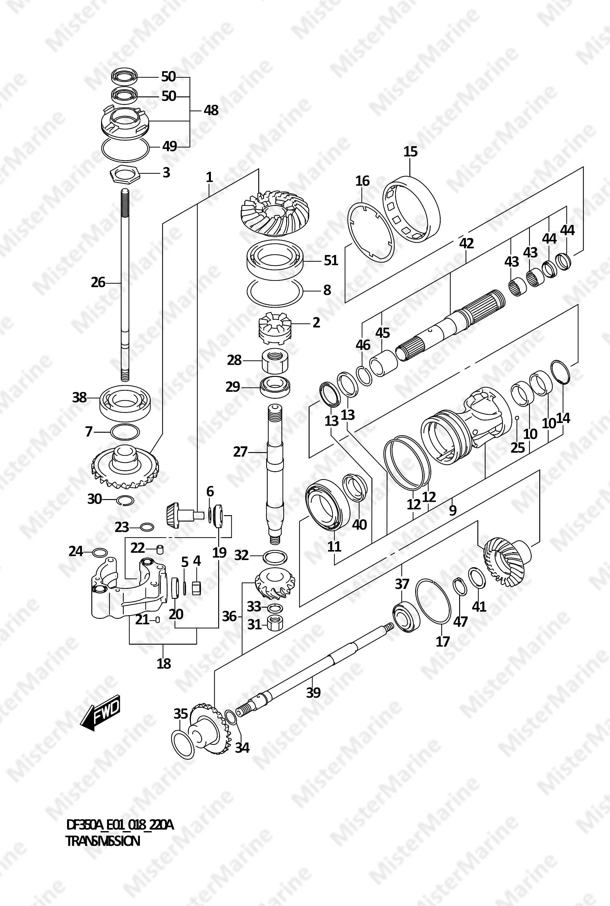 FIG.220A (1-C-12) TRANSMISSION