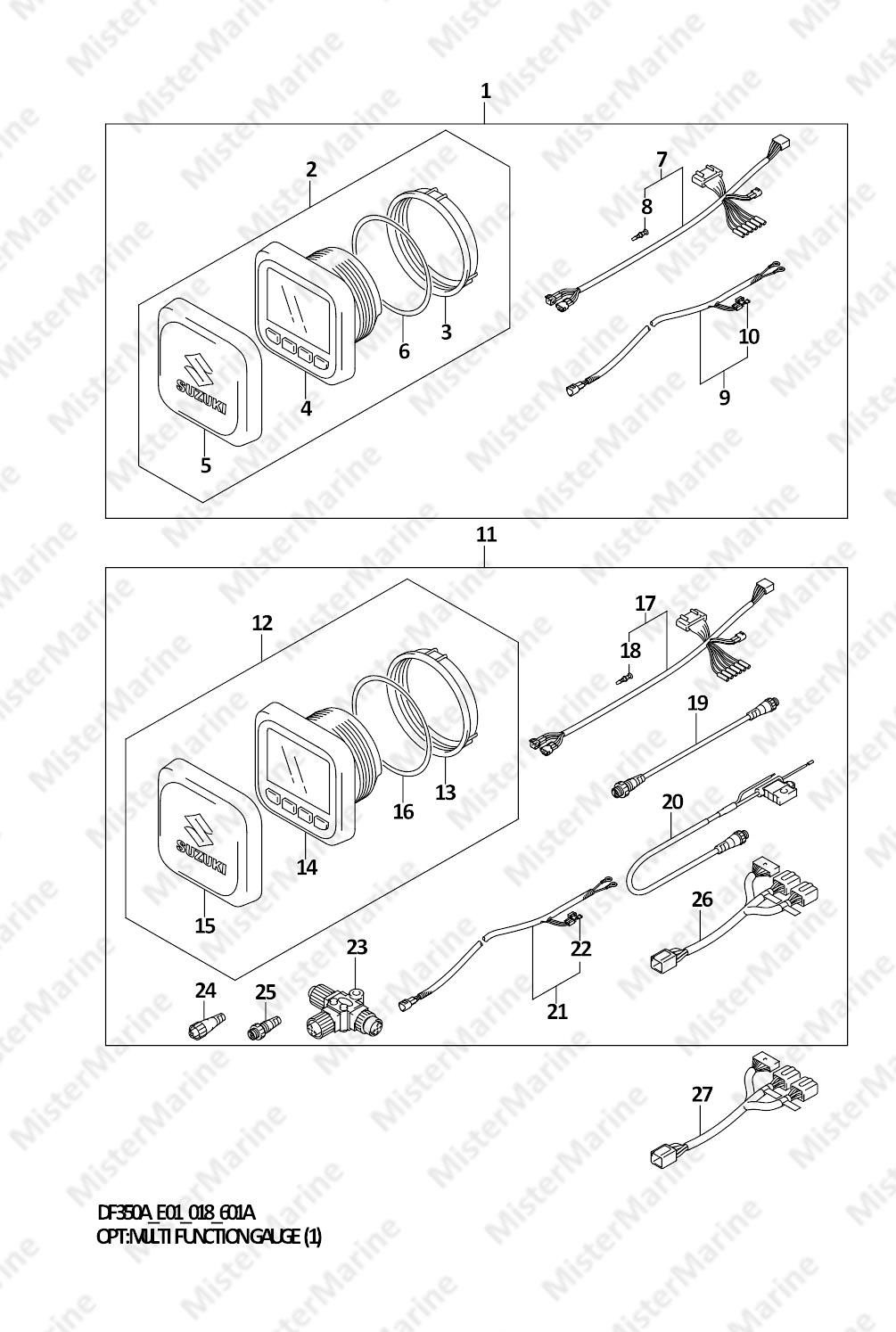 FIG.601A (1-F-10) OPT:MULTI FUNCTION GAUGE (1)