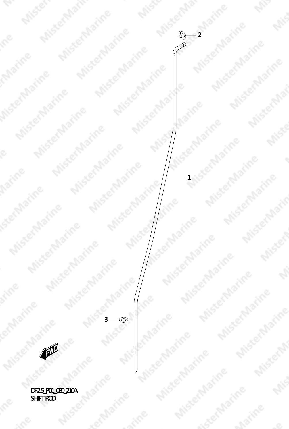 FIG.210A (1-B-11) SHIFT ROD