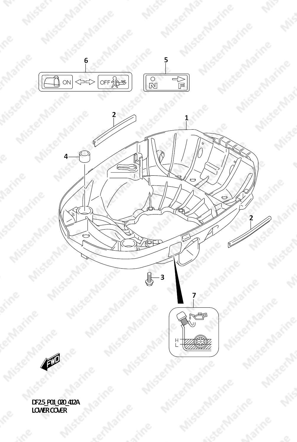 FIG.412A (1-C-5) LOWER COVER