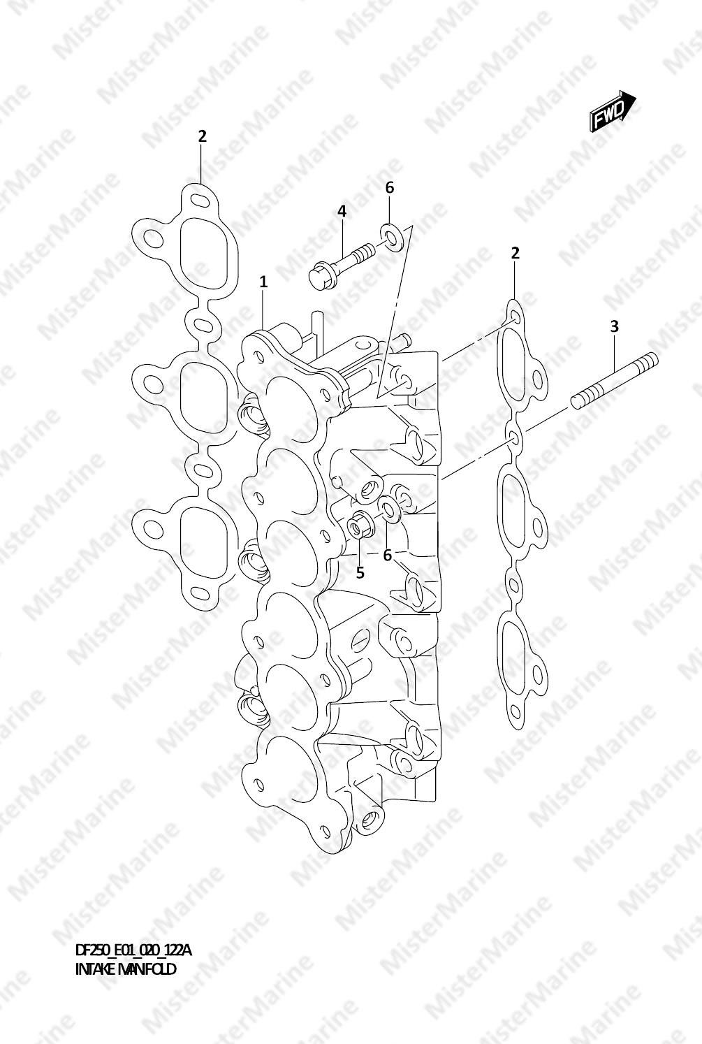 FIG.122A (1-C-4) INTAKE MANIFOLD