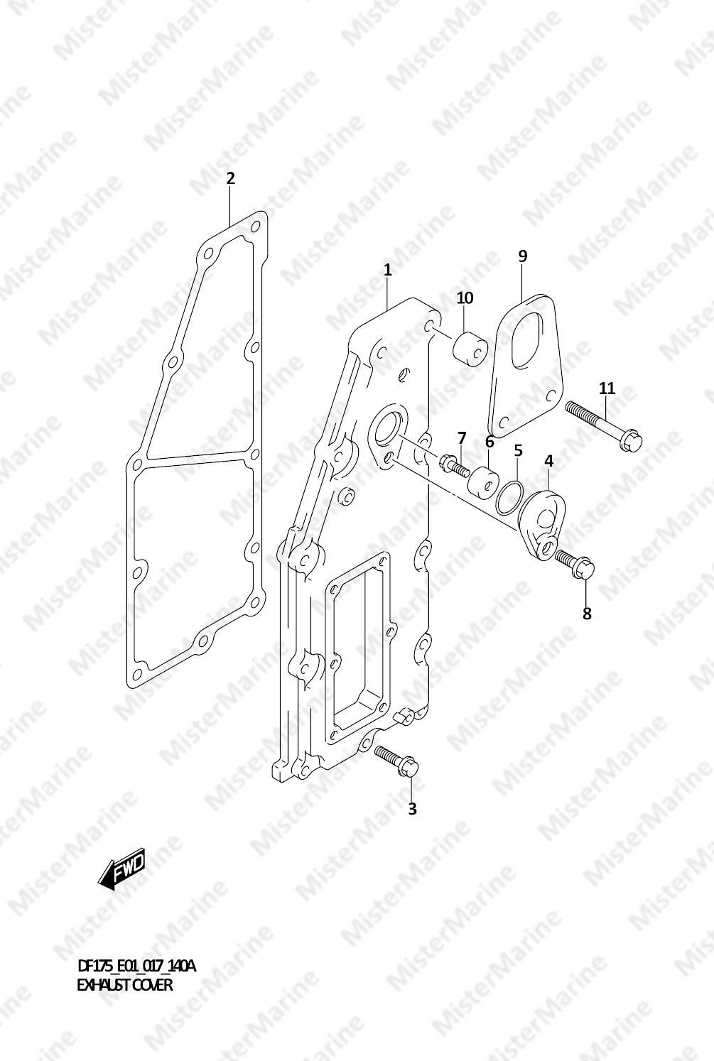 FIG.140A (1-D-5) EXHAUST COVER