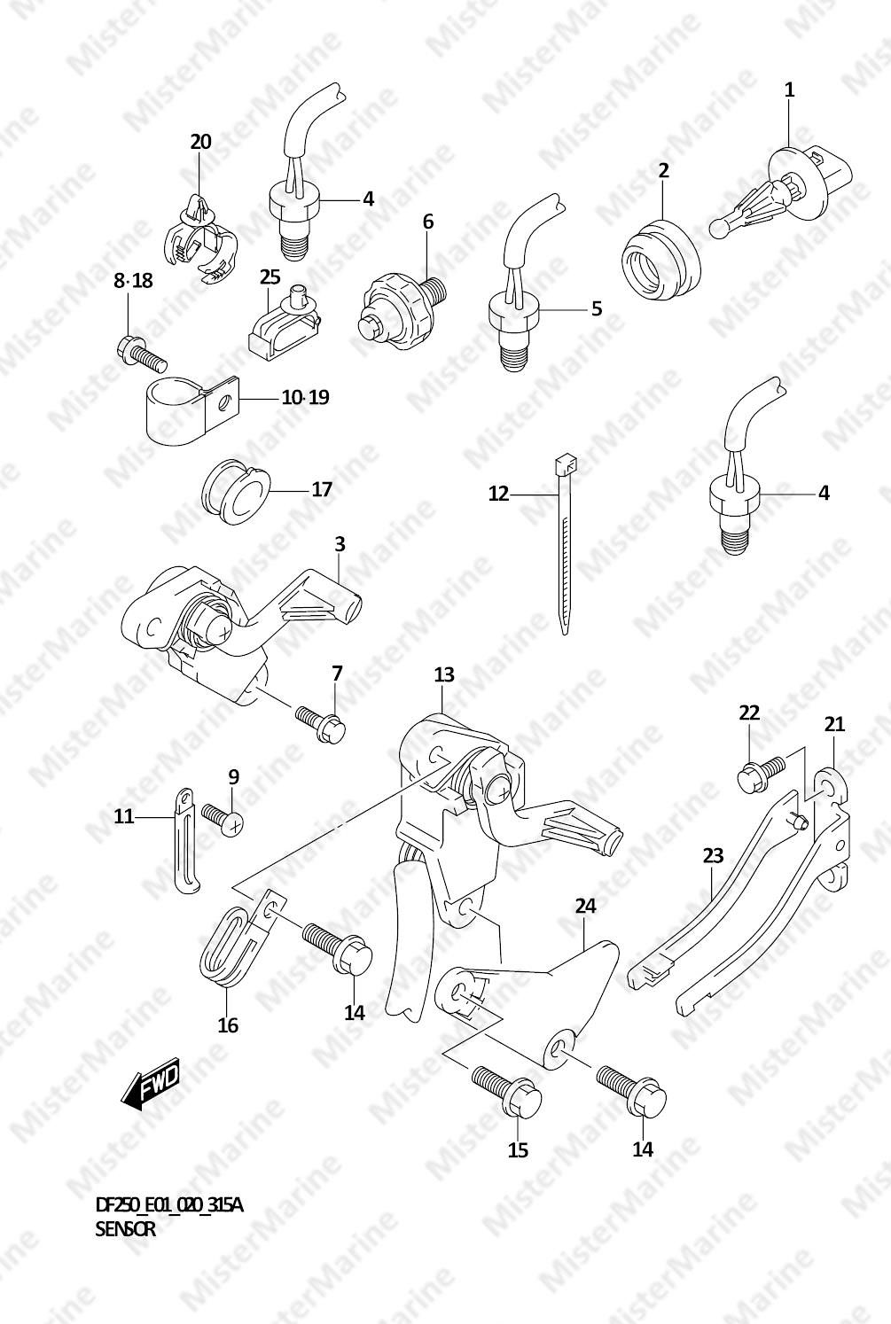 FIG.315A (1-I-3) SENSOR (DF200T E01)