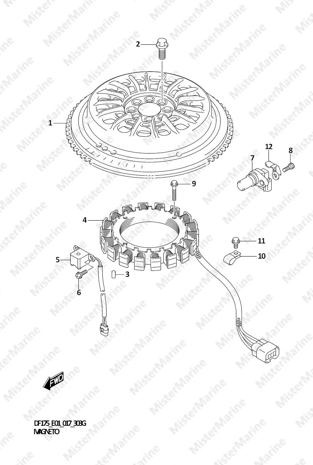 FIG.303G (1-I-14) MAGNETO (DF175Z E01)