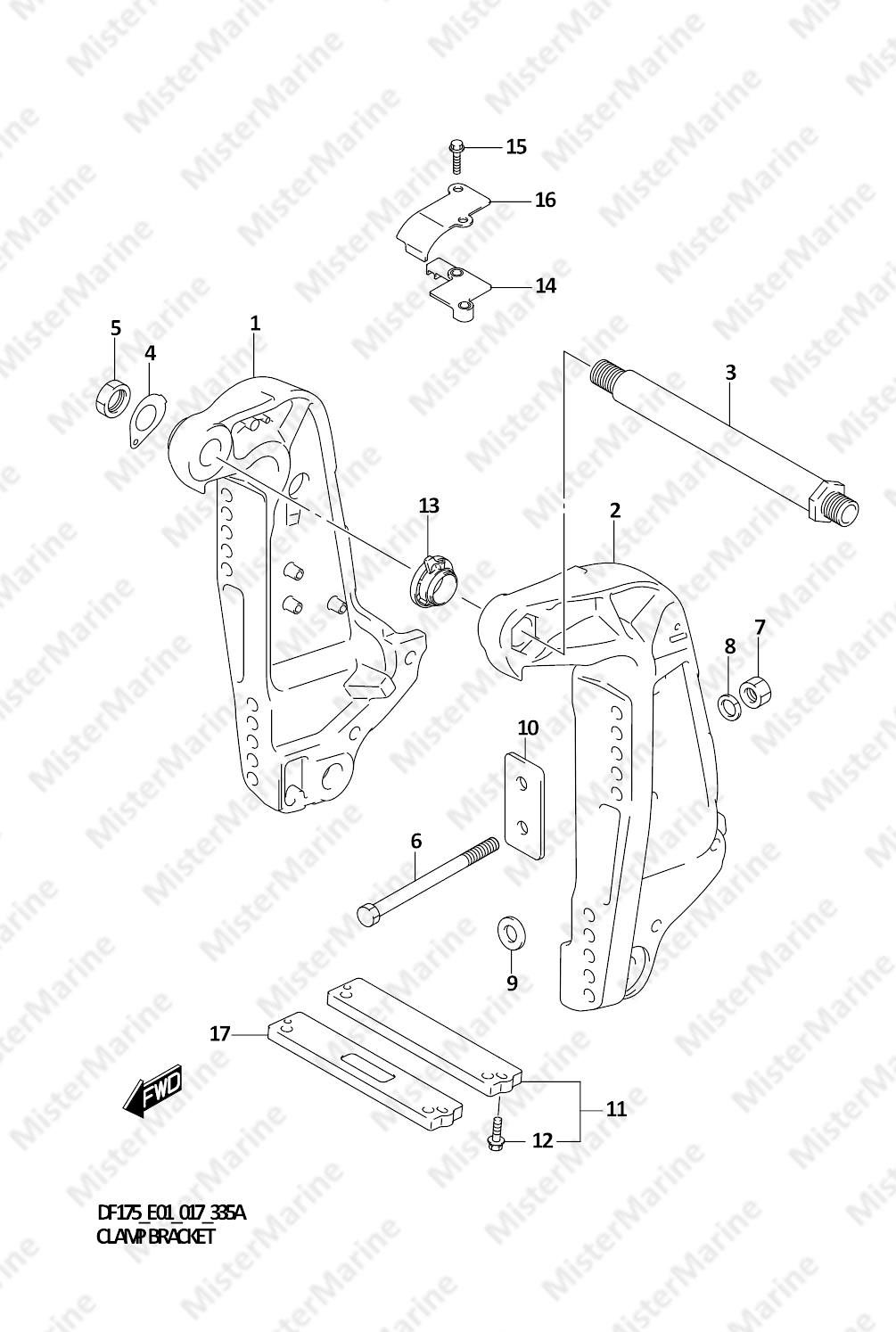 FIG.335A (1-K-7) CLAMP BRACKET