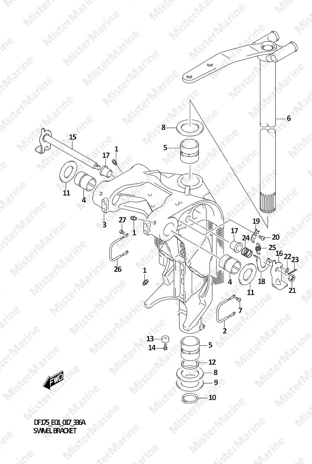 FIG.336A (1-K-8) SWIVEL BRACKET
