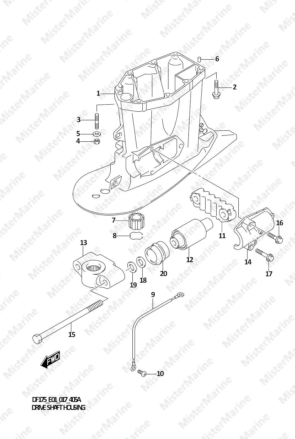 FIG.405A (1-K-14) DRIVE SHAFT HOUSING