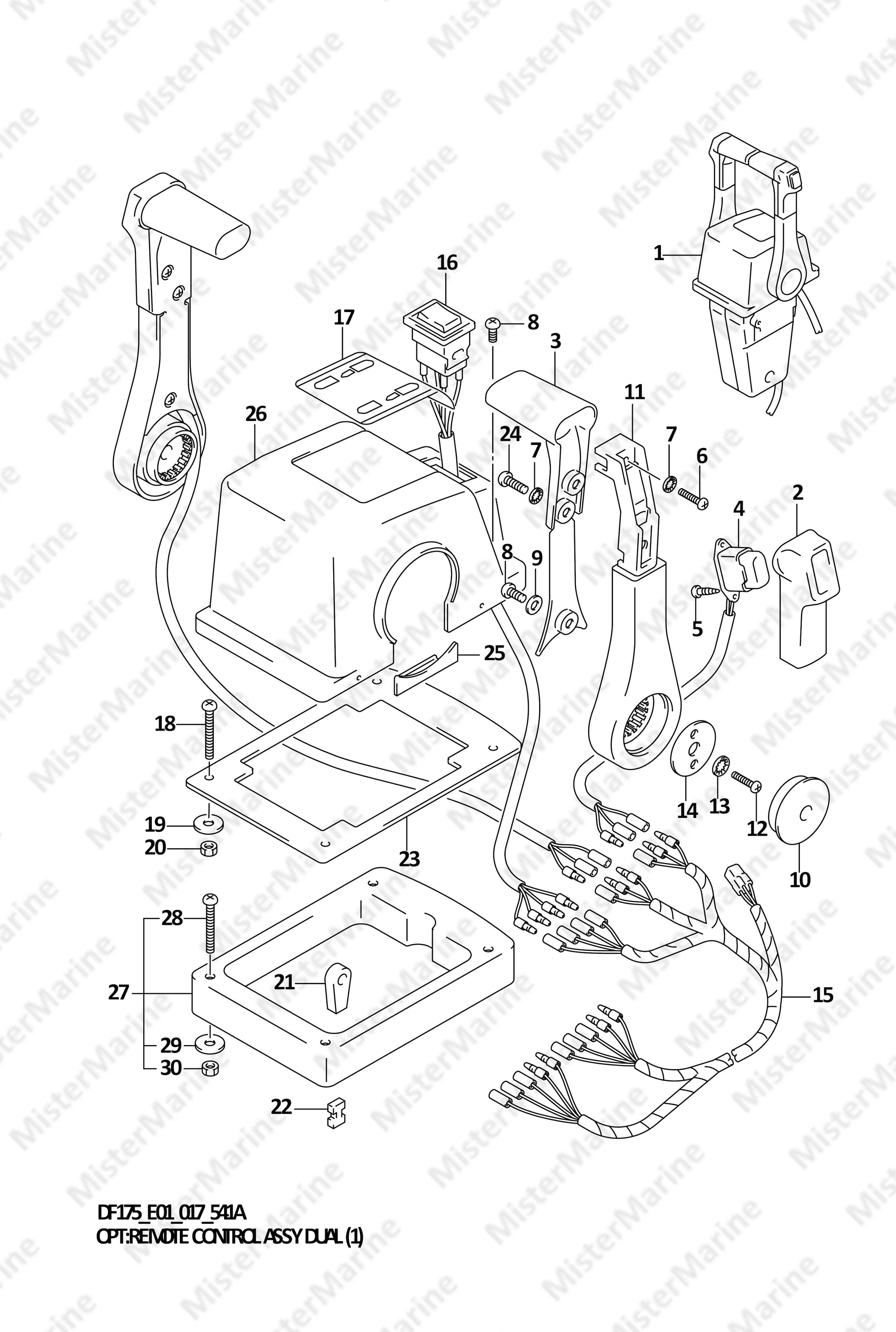 FIG.541A (2-D-7) OPT:REMOTE CONTROL ASSY DUAL (1)