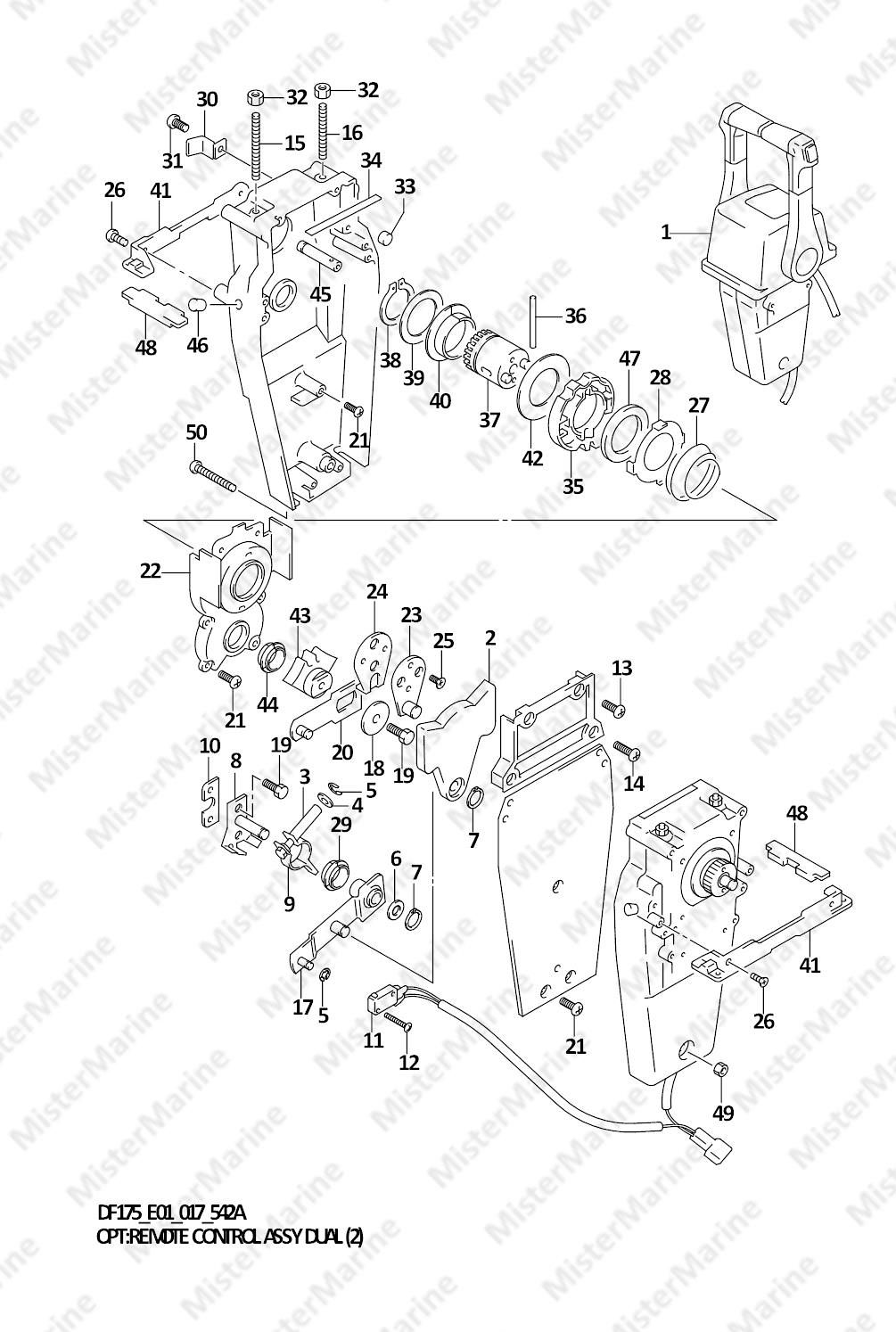 FIG.542A (2-D-8) OPT:REMOTE CONTROL ASSY DUAL (2)
