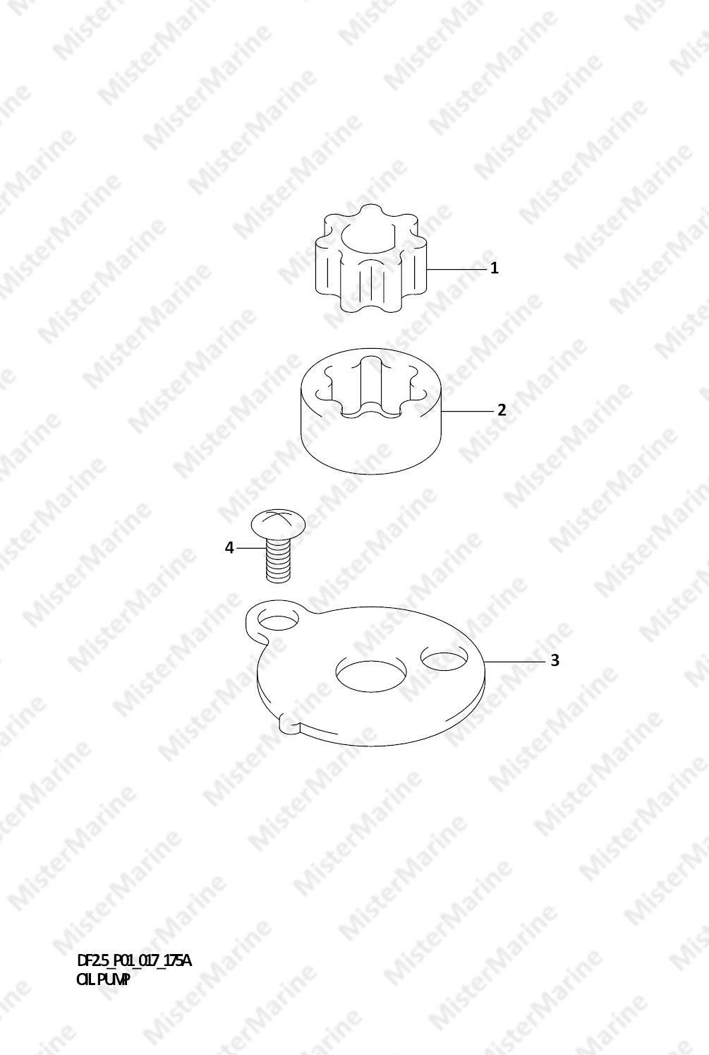 FIG.175A (1-B-9) OIL PUMP