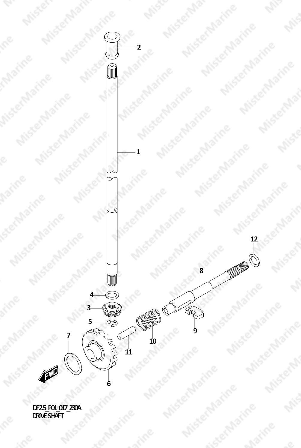 FIG.230A (1-B-12) DRIVE SHAFT