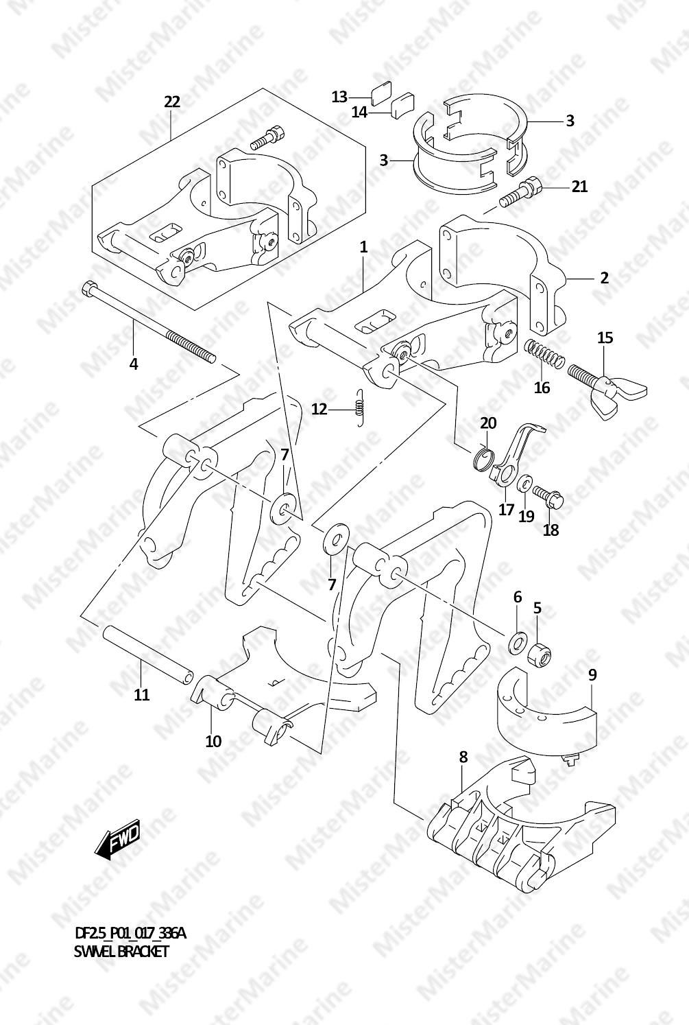 FIG.336A (1-B-15) SWIVEL BRACKET