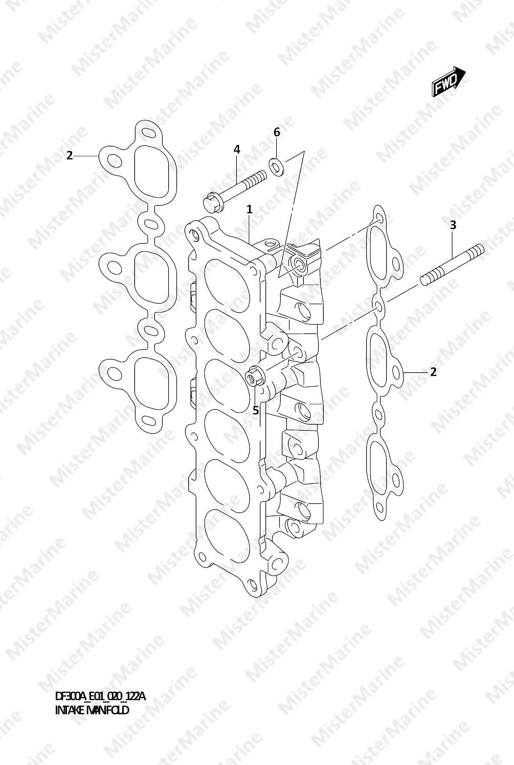 FIG.122A (1-B-12) INTAKE MANIFOLD