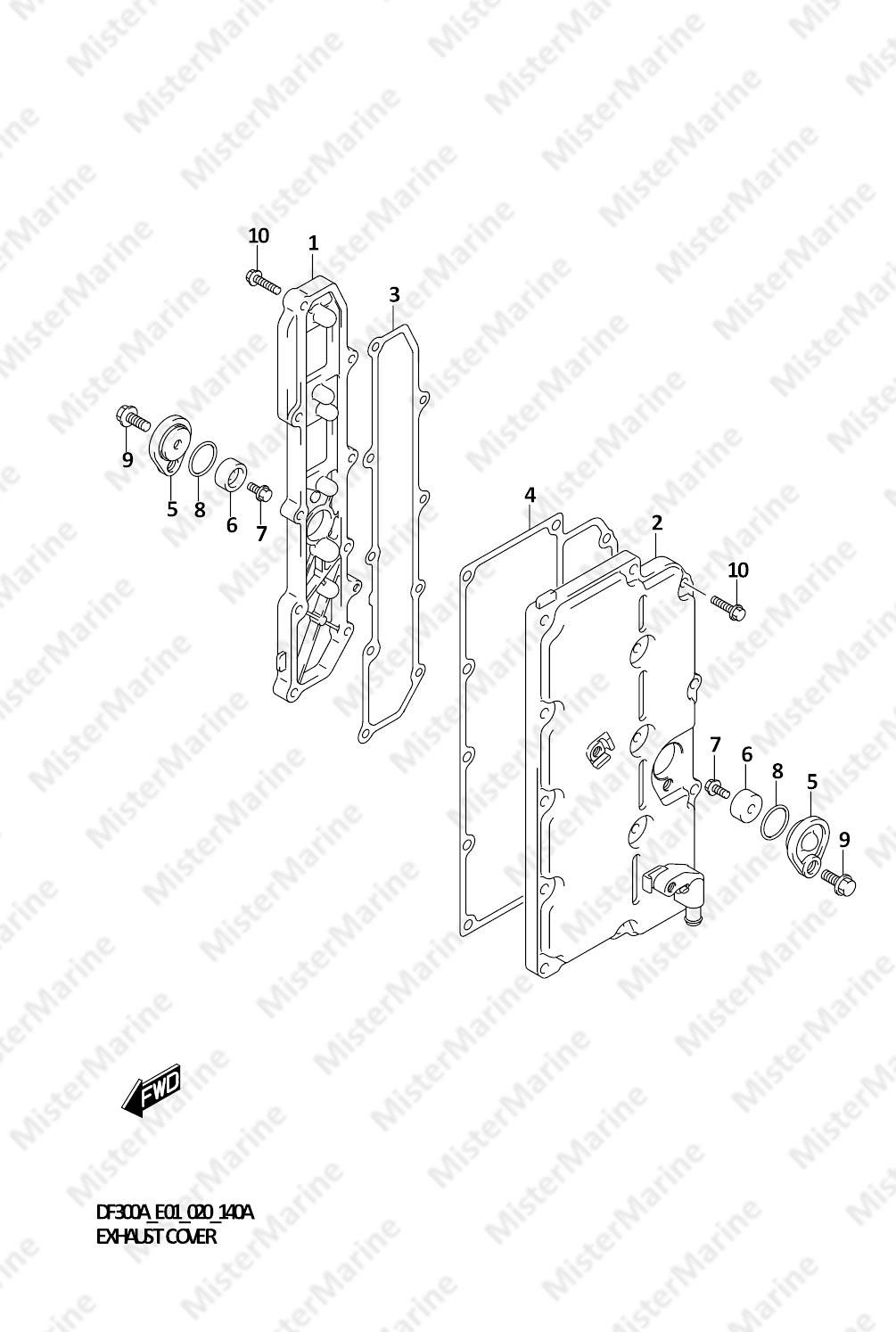 FIG.140A (1-B-14) EXHAUST COVER