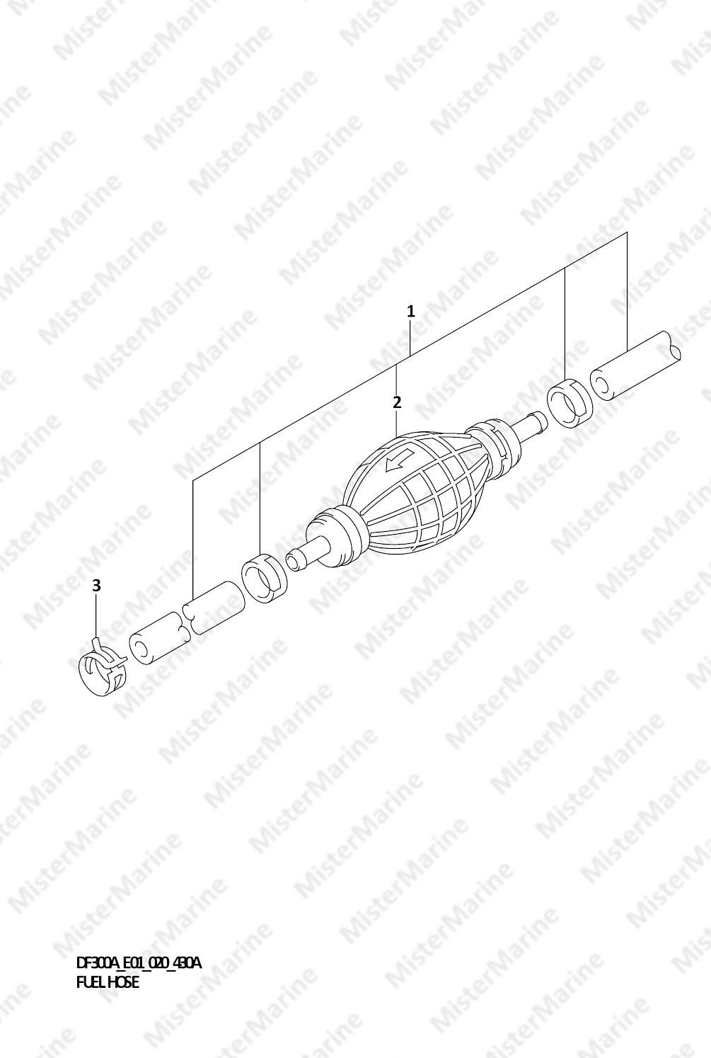 FIG.430A (1-F-12) FUEL HOSE (E01)