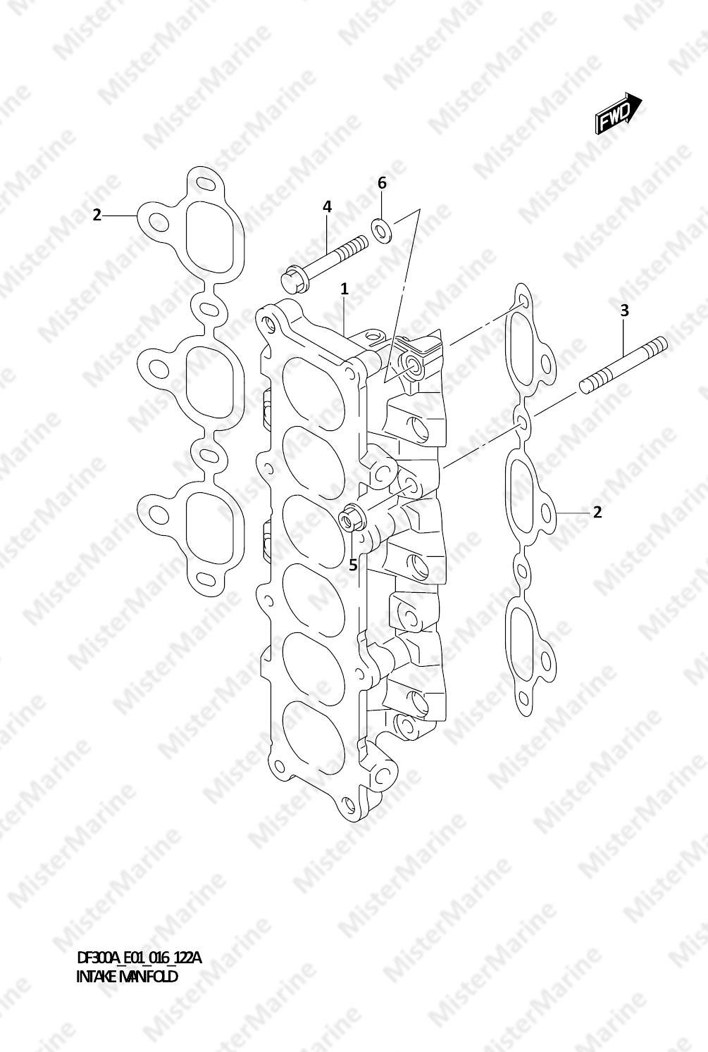 FIG.122A (1-B-10) INTAKE MANIFOLD